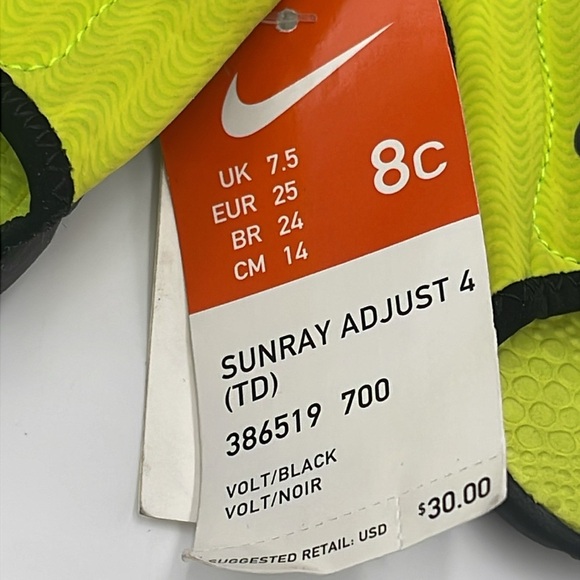 NWT Nike Sunray Adjust Sandals - Size 8C (Toddlers) - Picture 3 of 9